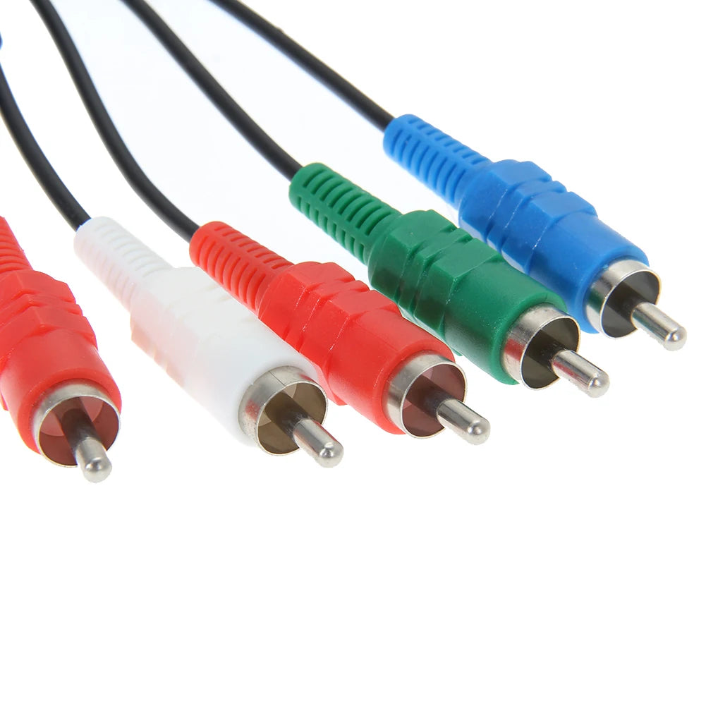 Component AV Cable AV Component Cable Cord Wire HDTV AV Audio Video Component Cable Cord for Sony PlayStation 2 3 PS2 PS3 Qme