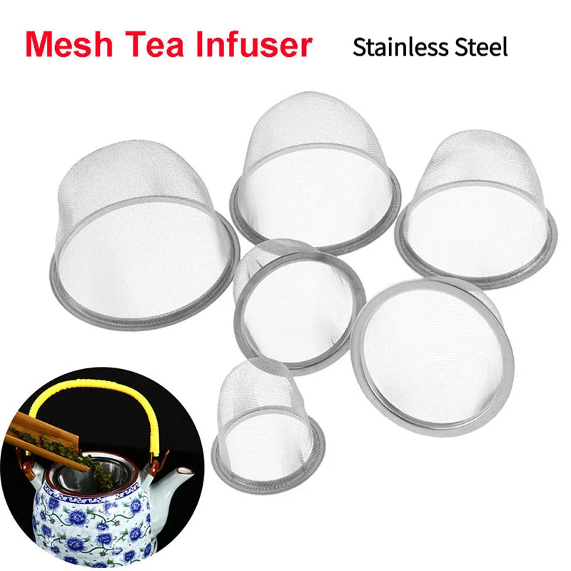Diameter 5- Reusable Stainless Steel Mesh Tea Infuser Strainer Teapot Qme