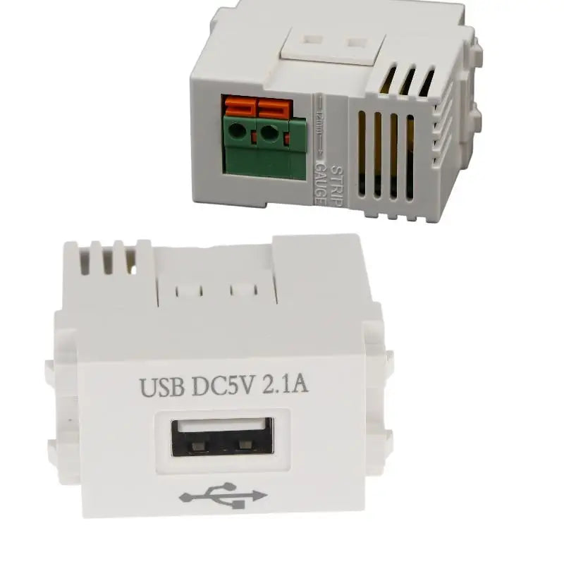 220V Socket 5V2 1A Phone Charging Panel USB Power Module 5V Qme
