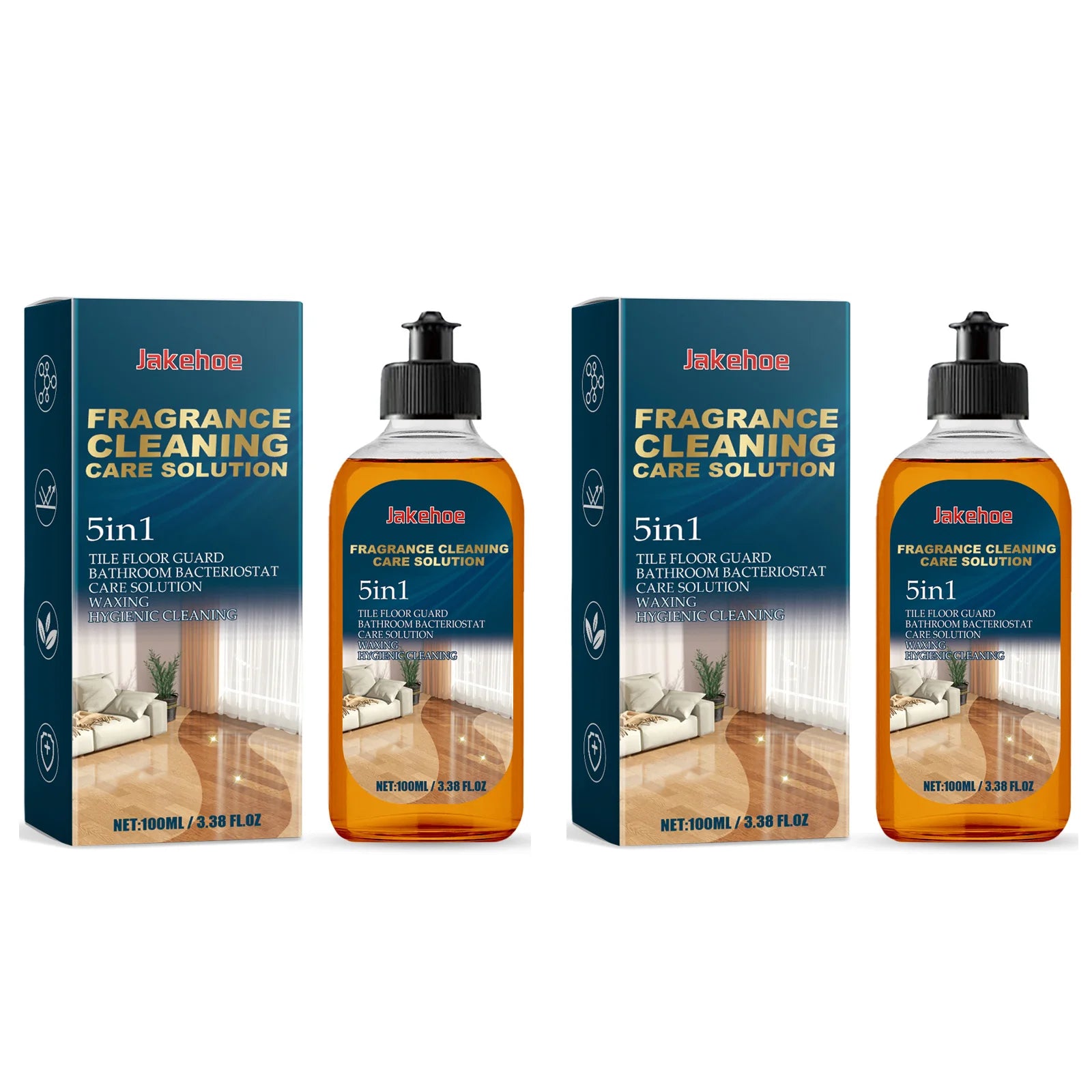 Floor Cleaning Agent Effectively Removing Stains Dust Quick Drying Prevent Slipping Repair Scratch Polishing Tile Cleaner Liquid Qme 2 X 100ml Boxed