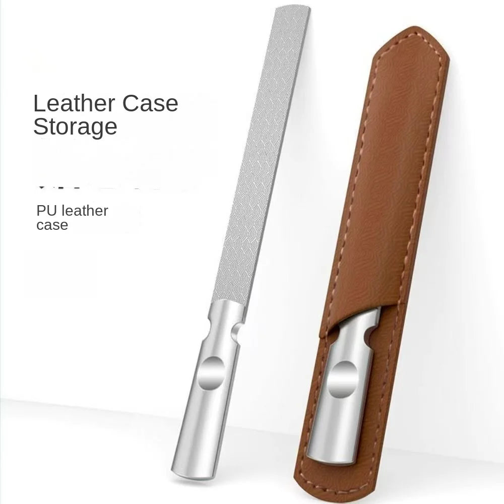High-quality Double Sided Nail Files Stainless Steel Manicure Qme Long