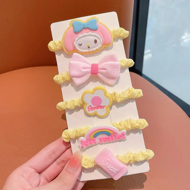 Clow Mi Cartoon Hair Tie Cute Gentle Clips Accessories Students Qme 3