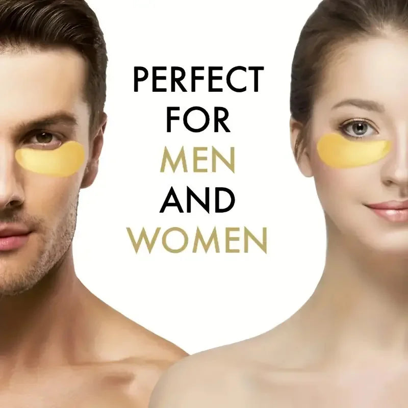 24K Gold Collagen Eye Mask Anti Dark Circles Eyes Bags Moisturizing Anti-Wrinkles Eye Patches Eyes Skin Care Products Qme