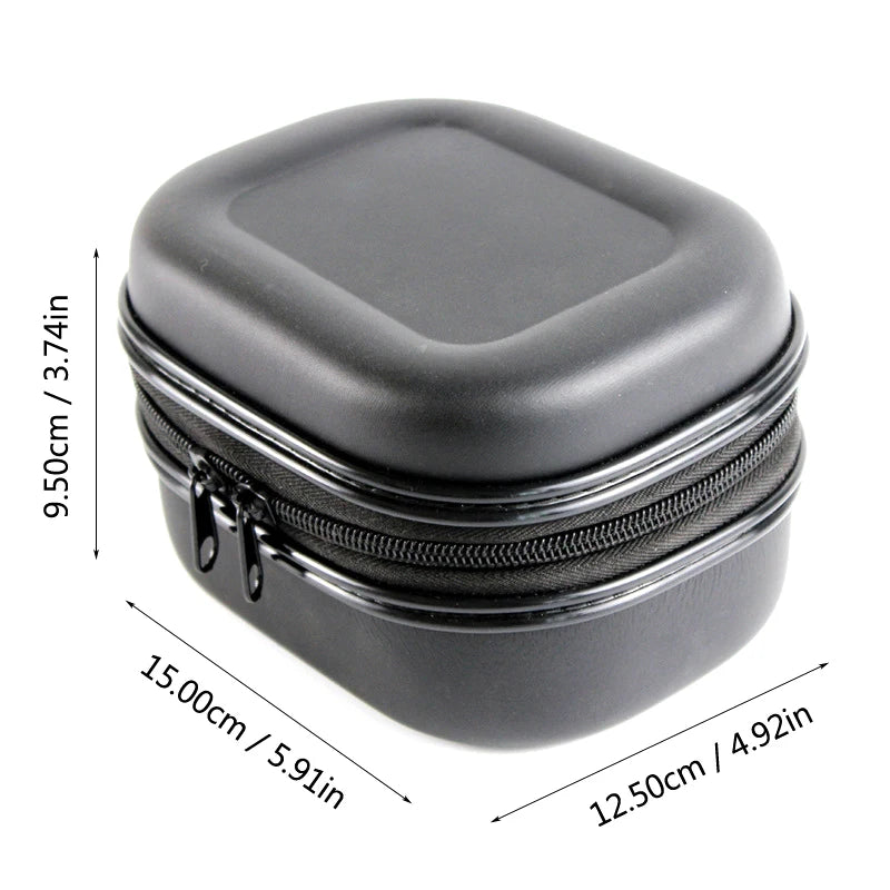 Outdoor Fishing Bag Spinning Reel Box Shockproof Waterproof Leather Qme