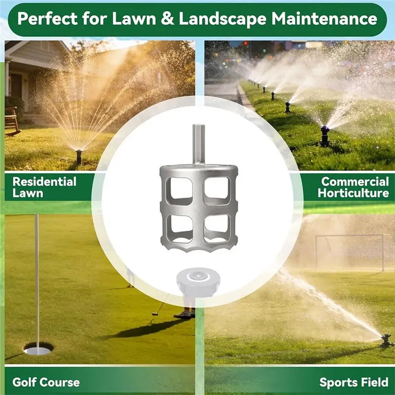 A02F-Lawn Sprinkler Cutter 2.75", For 1/2" Cordless Drill Compatible, Stainless Steel Sprinkler Head Grass Trimmer Tool Qme