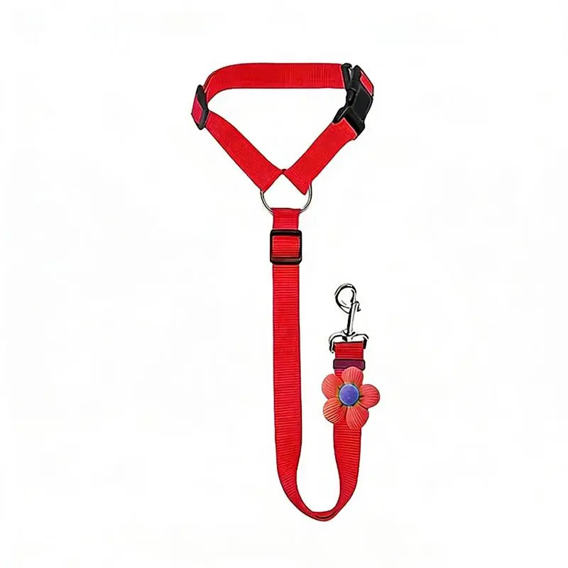 Dogs Vehicles Dog Seatbelt Tether Christmas Seat Belt Vehicle Secure Qme Red