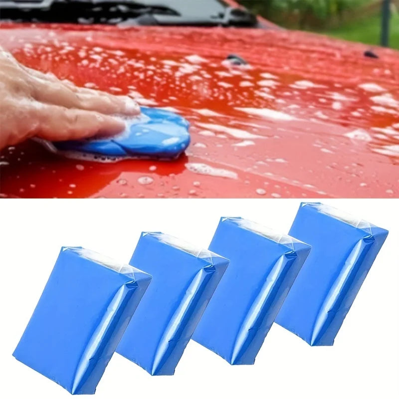 4 Pcs 3.53oz Clay Bar Car Detailing Clay, Auto Blue Detailing Magic Clay Bars Cleaner With Washing And Adsorption Capacity Qme