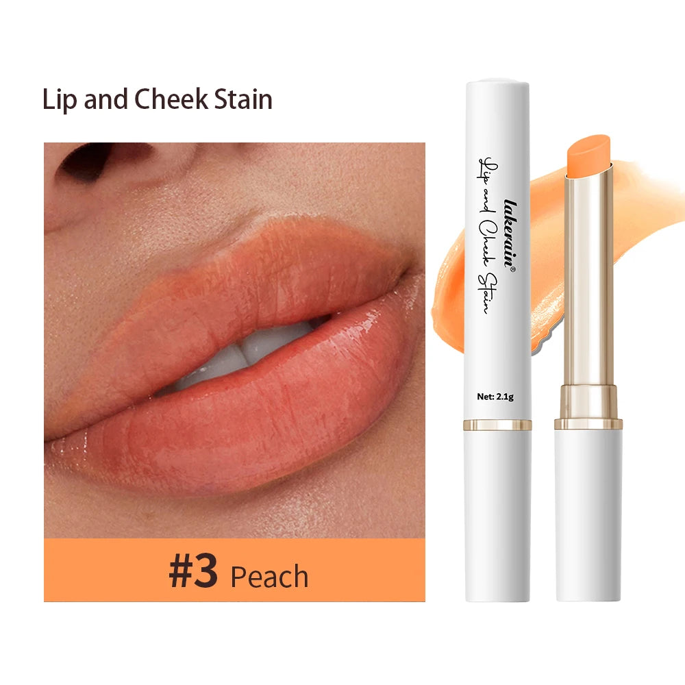 Lipstick Ph Color-changing Lip Cheek Dual-use Moisturizing Hydrating Qme 03 Peach 2.1g Full Size