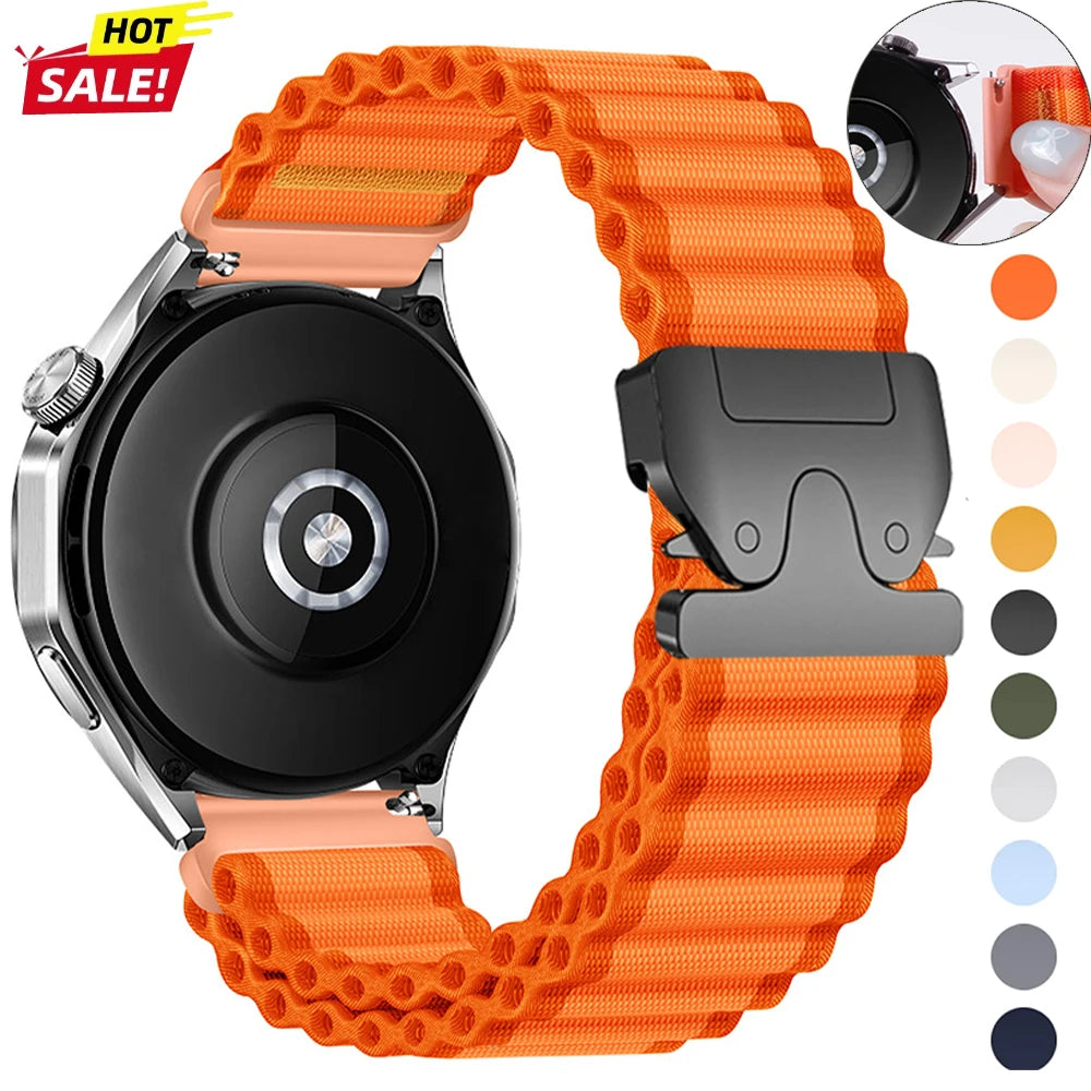 QuickFit 20mm 22mm 26mm Woven Nylon Band For Garmin Fenix 8 47mm 51mm 7 7X 6 6X 5 5X Plus/Enduro 3/Epix Pro Gen 2 Strap Bracelet Qme