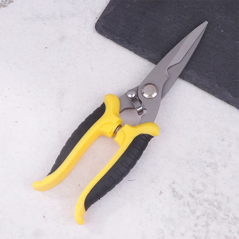 Stainless Steel Electrician Scissors Multifunction Hand Tool Cutting Qme