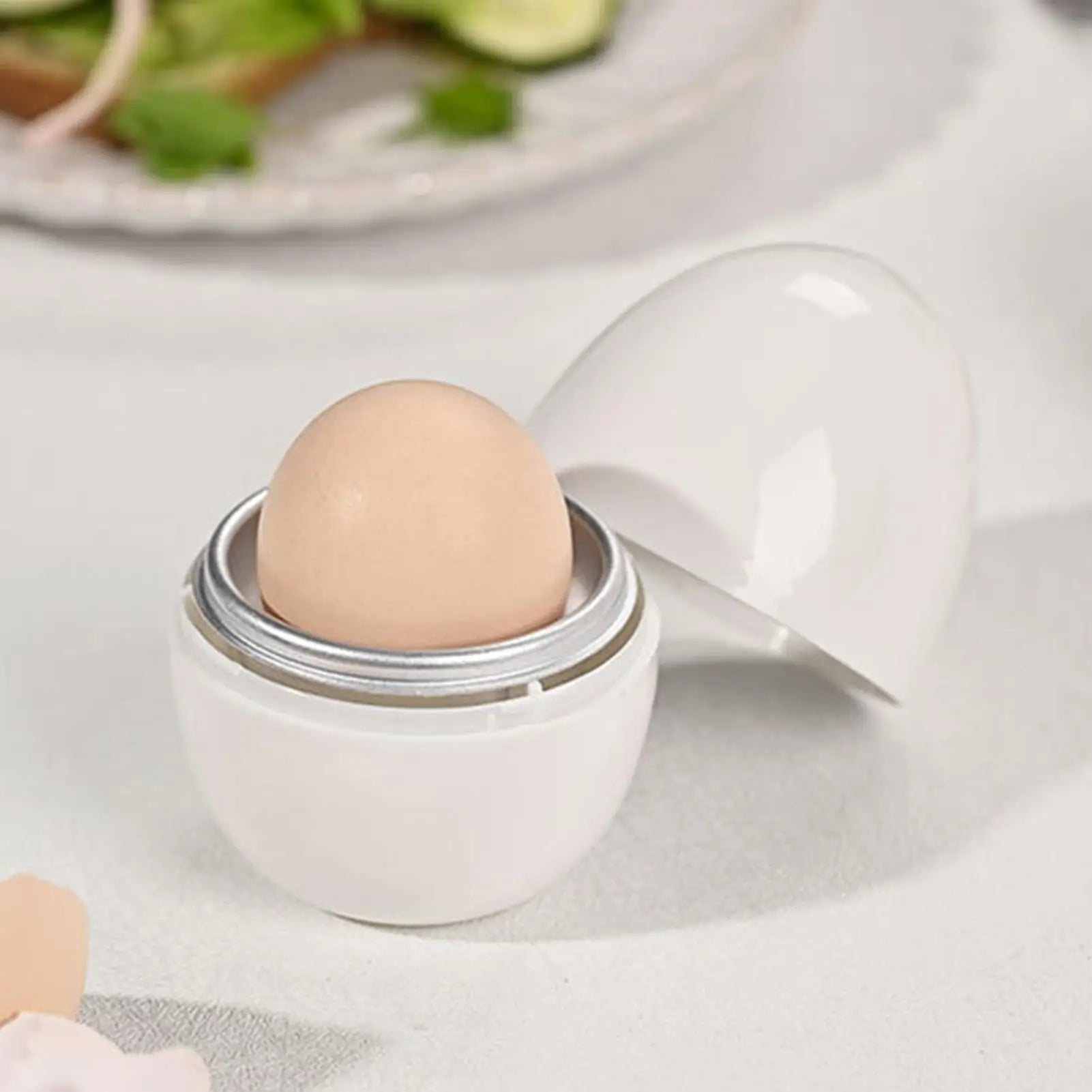 Microwave Egg Cooker Boiled Egg Poachers with Lid Egg Steamer for Hard Soft Boiled Eggs Kitchen Gadgets for Quick Egg Boiling Qme