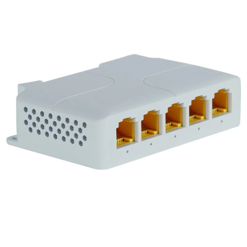 4 Port 1000M POE Extender Gigabit Network Switch Repeater IEEE802.3af/at Plug&Play for PoE Switch NVR IP Camera AP Qme