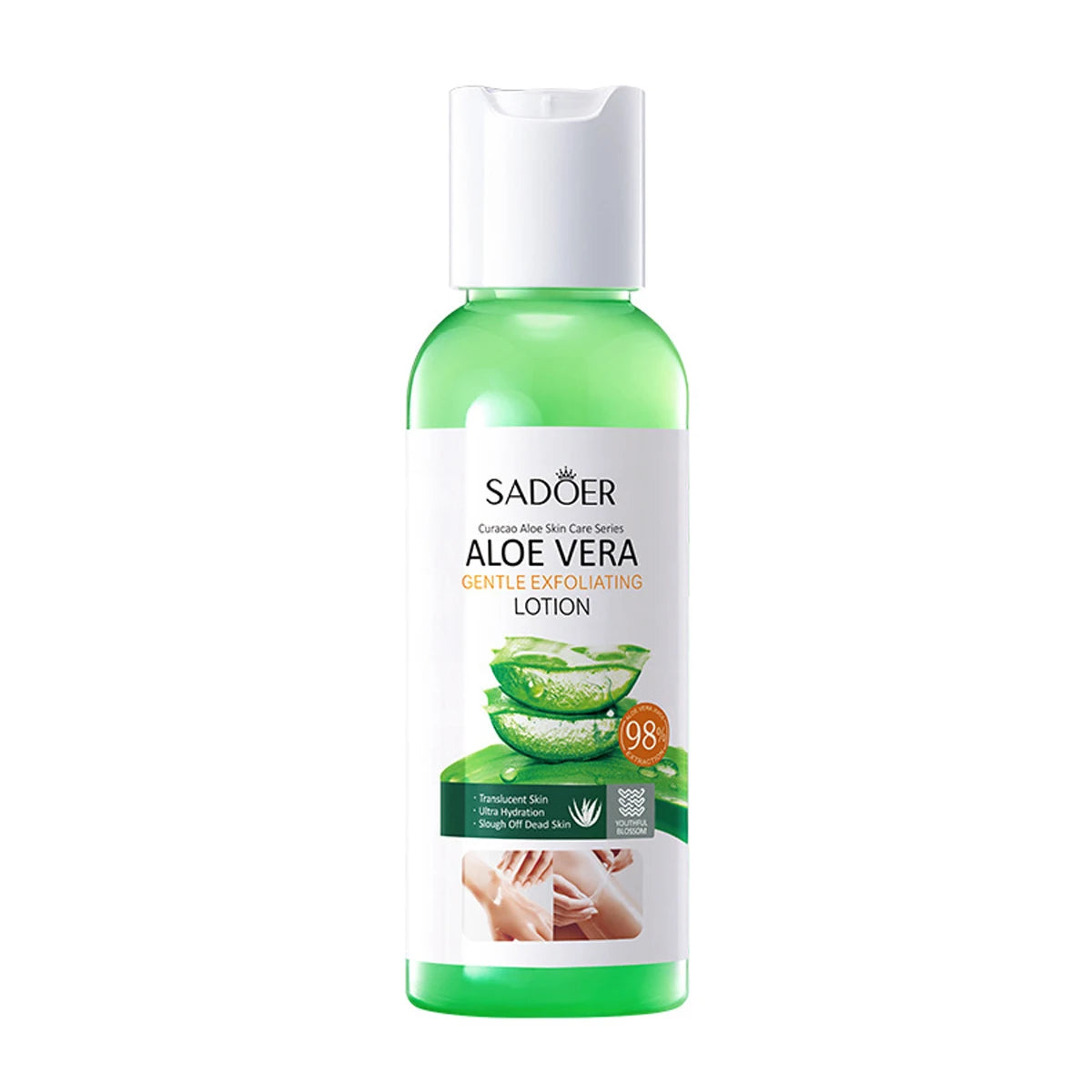 Kojic Acid Gentle Exfoliating Lotion Brightens Skin Tone Leaves Qme Aloe vera 100ml