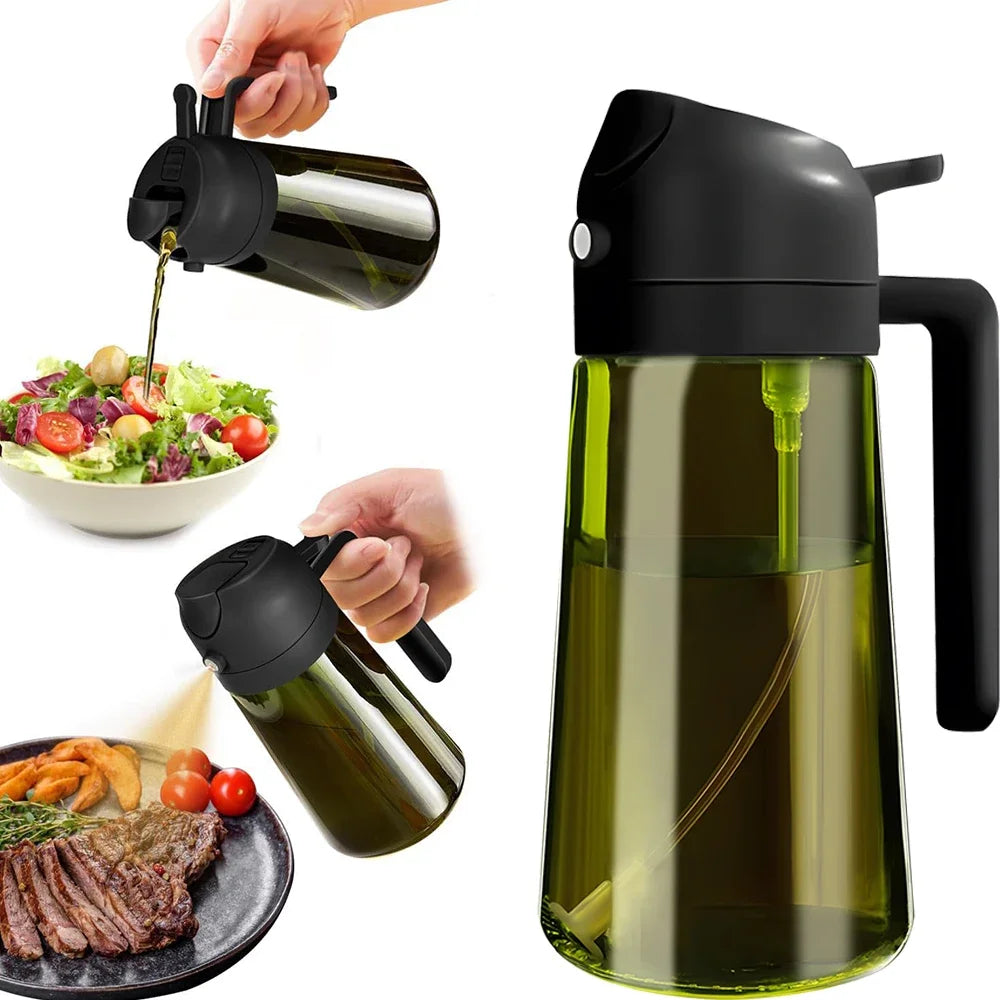Light-blocking Dark Oil Sprayer Cooking 1 Olive Dispenser Bottle Qme Black