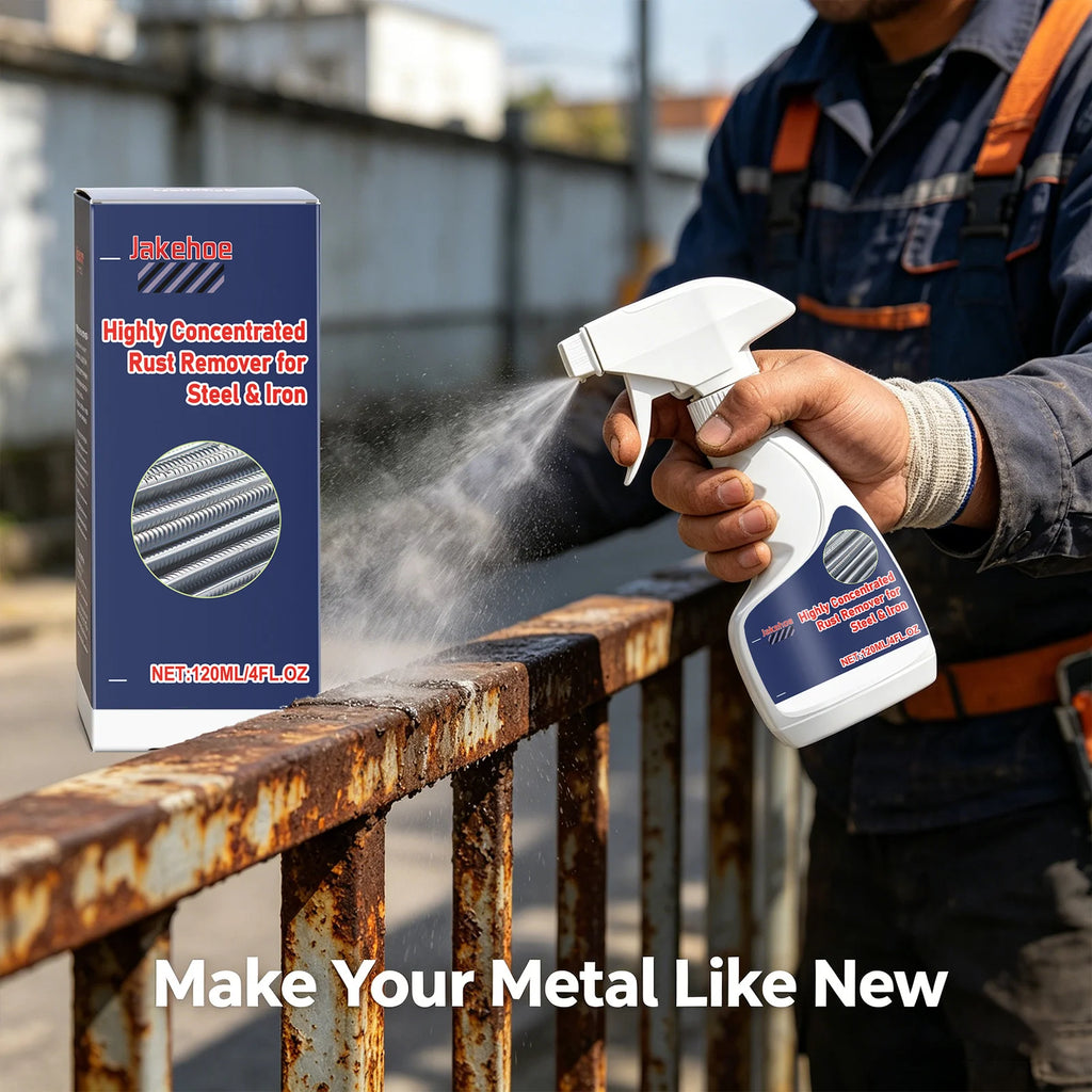 Steel Rust Remover Removeing Metal Rust Stains Restore Surface Metallic Luster Prevent Rusting Again Polishing Home Rust Cleaner Qme