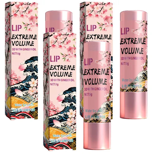 Lip Extreme Volume 3D Cream with Ginger Oil for Plumping & Moisturizing, Day & Night Use, Non-Sticky Smooth Lips. Qme YELLOW 5g