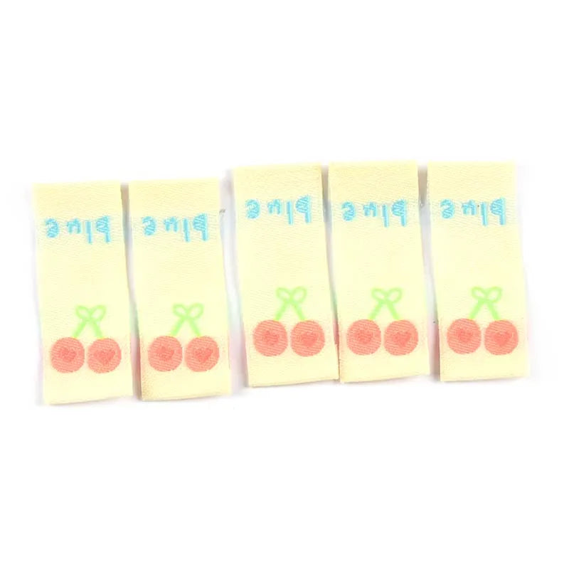 50pcs Cute Cartoon Flower Kids Clothes Labels For Sewing Accessories Embroidery Tags DIY Hats Bags Crafts Garment Supplies c3614 Qme 5