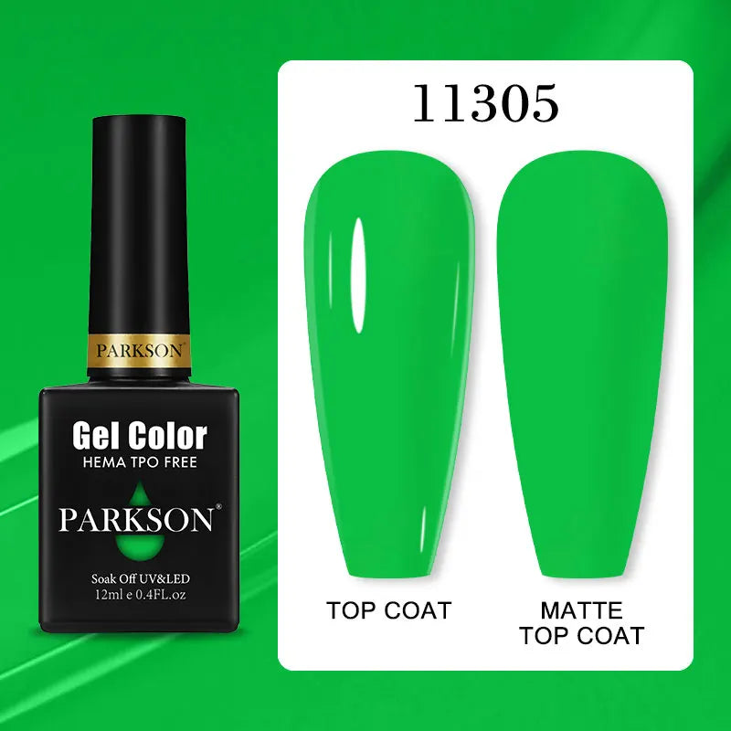 Parkson Colorful Nail Gel Polish Lacquer Soak Off UV LED Long Lasting Qme 11305