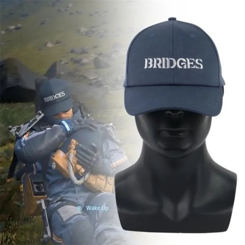 Steam Game Death Stranding Adjustable Cap Cosplay Sam Bridges Embroidery Baseball Outdoor Sun Hat Essential Hike Travel Headgear Qme