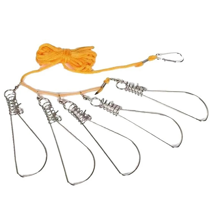 3 5 Meters Fishing Rope Stainless Steel River Fish Lock Buckle Qme