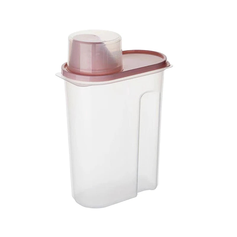 Dry Goods Airtight Container Rice Bucket Grain Storage Measuring Cup Qme