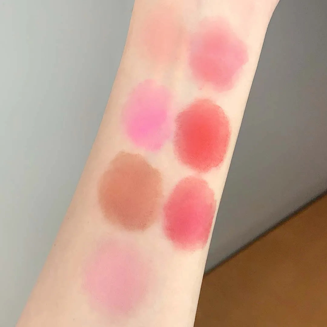 Soft Smooth Blush Cream Mud Pink Rose Brightening Expanding Color Long-lasting Moisturizing Cheek Tint Face Rouge High Pigment Qme
