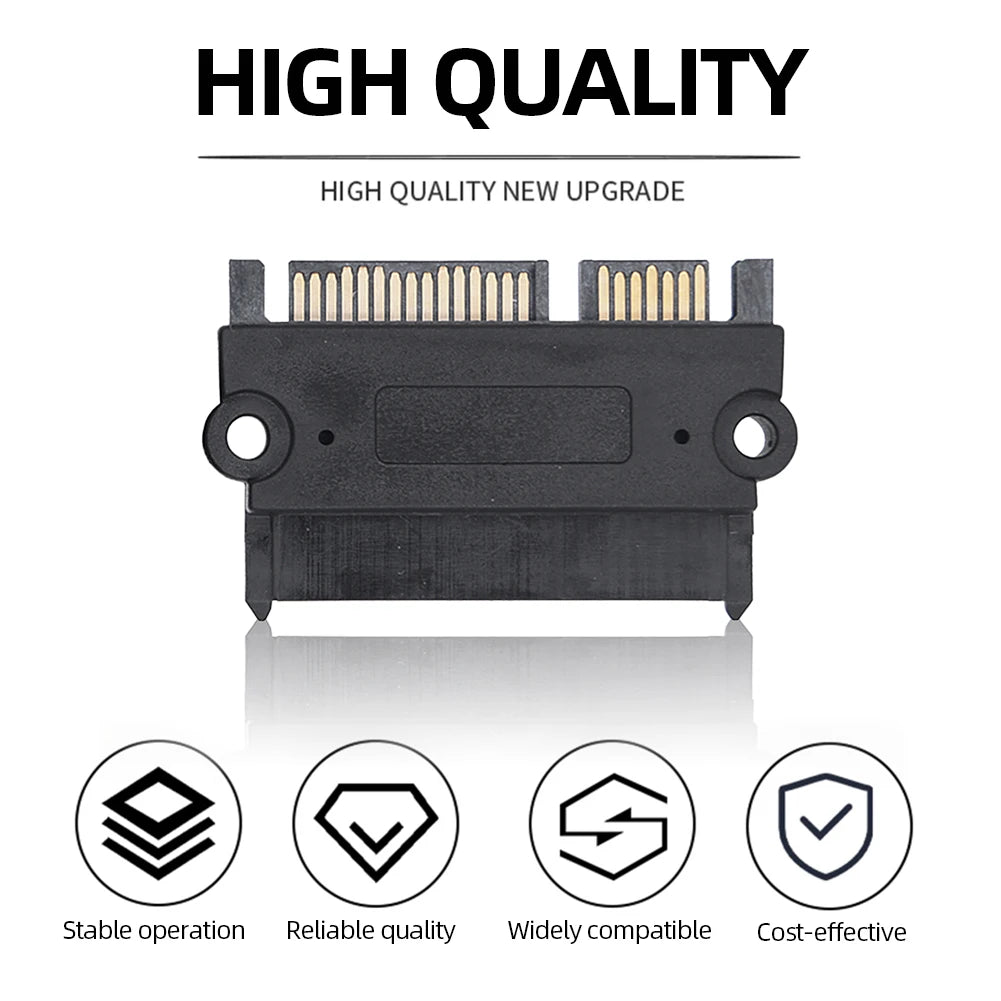 10-1PCS SATA Male To Female Power Data Converter 22Pin Power Data Adapter SATA To SATA Converter Qme