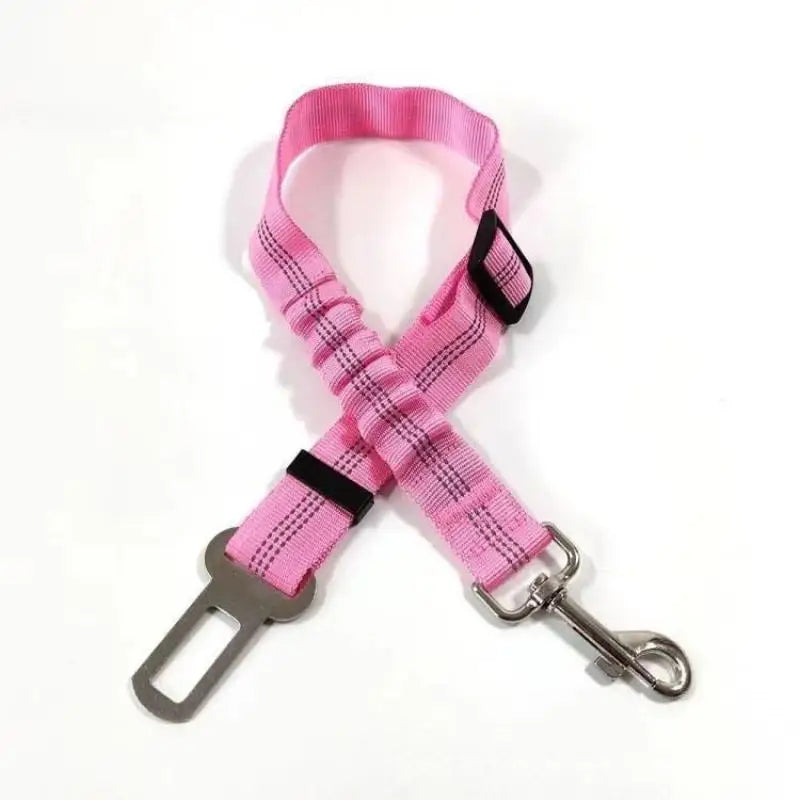 Bungee Fabric Belt Safe Secure Car Travel Reflective Dog Seat Qme A5