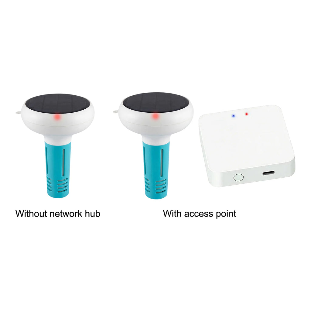 7-in-1 Digital Pool Water Tester Floating Wireless Water Quality Tester Temperature EC ORP for Pools Spas and Hydroponics Qme