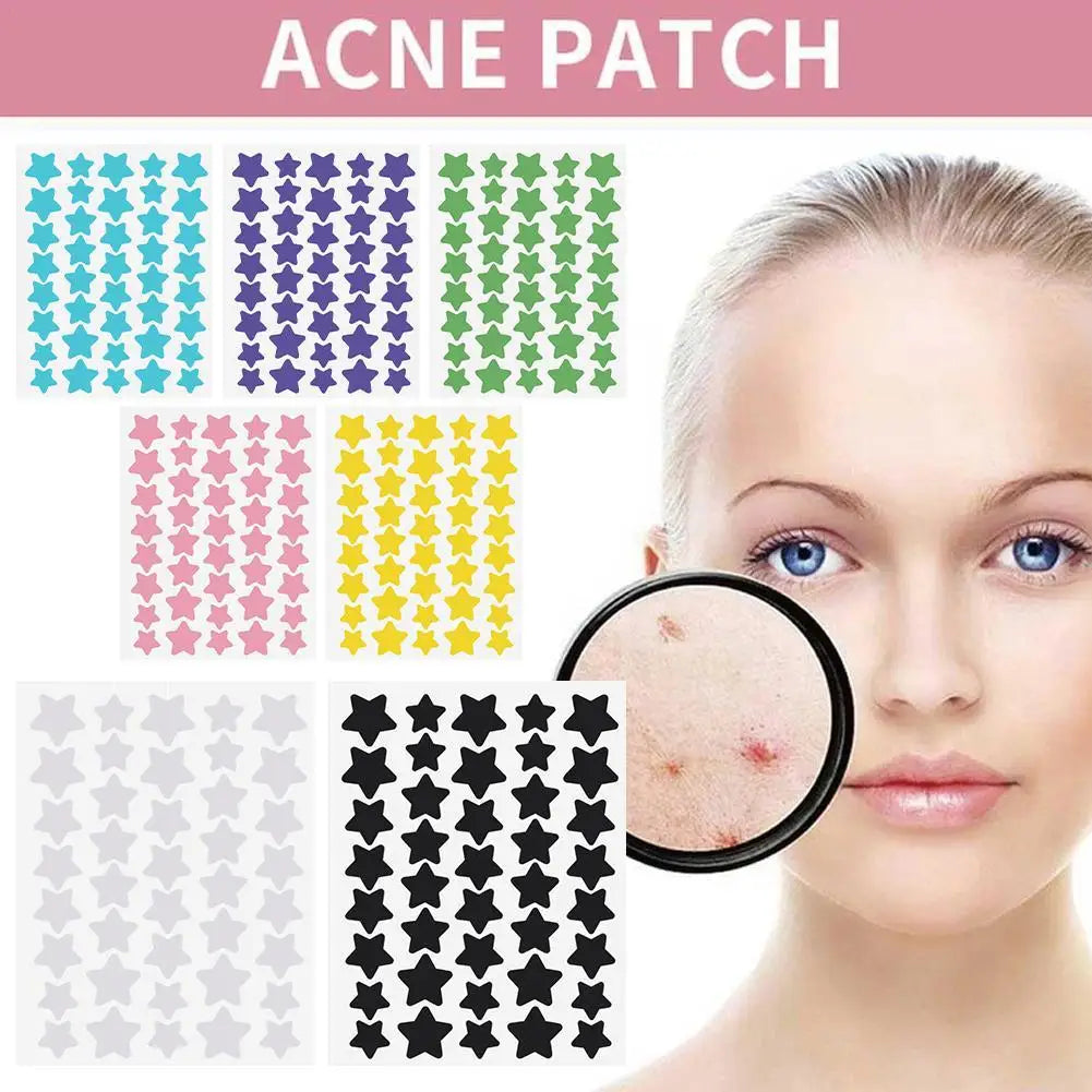 40 Counts Stars Shape Acne Pimple Patches Invisible Concealer Waterproof Blemish Spot Pimple Cover Stickers Face Beauty Skincare Qme