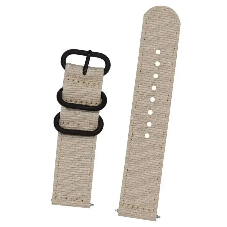 18mm 20mm 22mm 24mm Nylon Fabric Watch Bands Sport Strap For Samsung Galaxy Watch 3 Band Bands Amazfit GTR GTS Huawei GT2 Qme Khaki 20mm