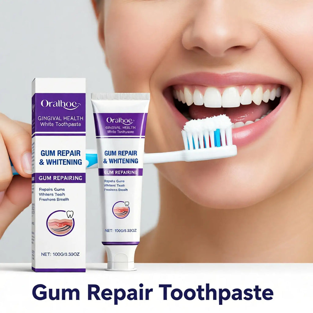 Gum Regeneration Toothpaste for Whitening Teeth Stains Tartar Removal Reduce Plaque Fresh Oral Protect Enamel Repair Toothpastep Qme