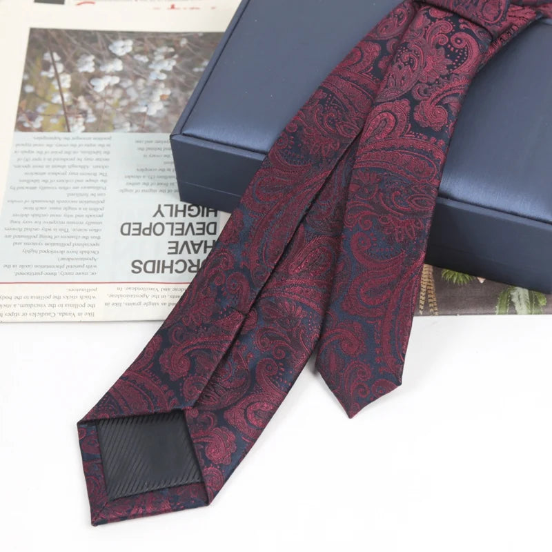 Tie Red Maroon Burgundy Rose Men Pocket Square Cufflinks Jacquard Qme