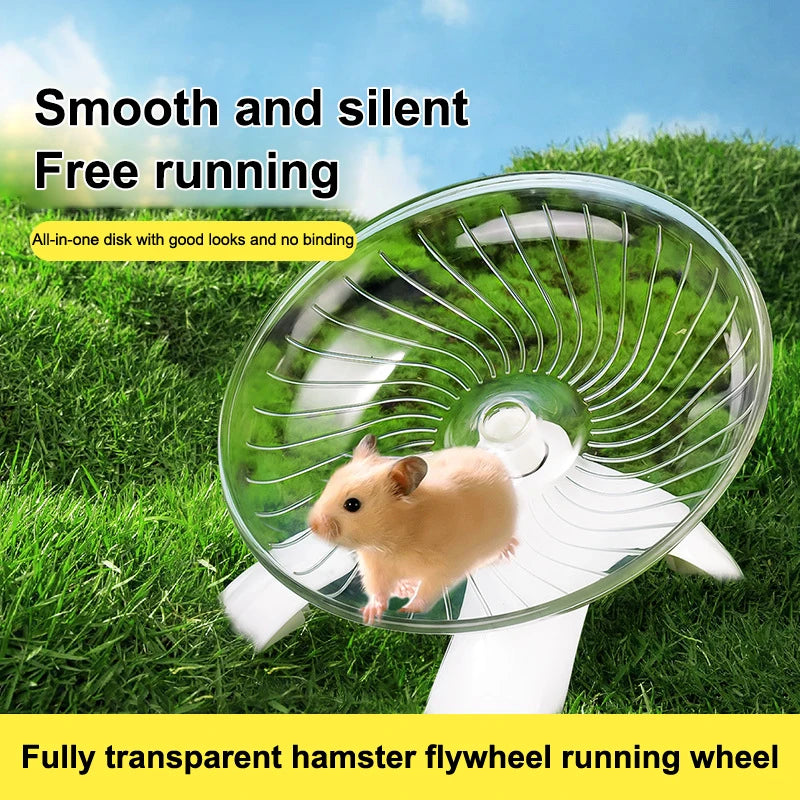 Small Pet Rotatory Jogging Wheel Toys Hamster Cage Supplies Running Qme