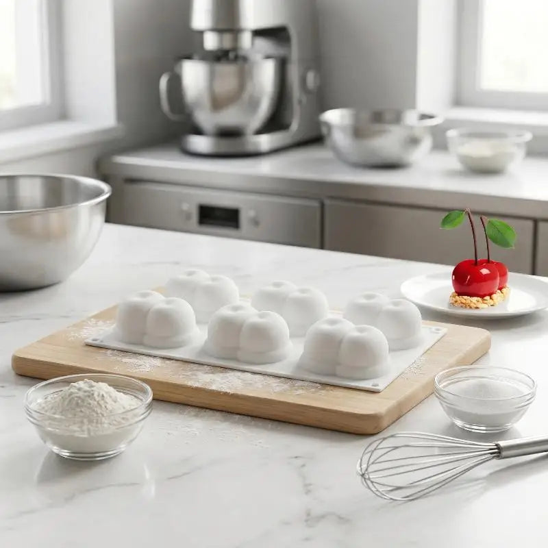 Chocolate Mold Dessert Baking Tools Cherry Design Food Grade French Qme