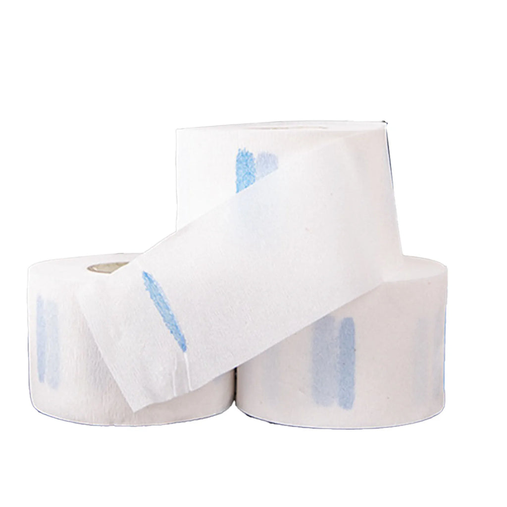 5 Rolls Neck Strips White Professional Stretchy Barber Neck Strips Paper Hairdressing Tool for Hair Cutting White Neck Strips Qme