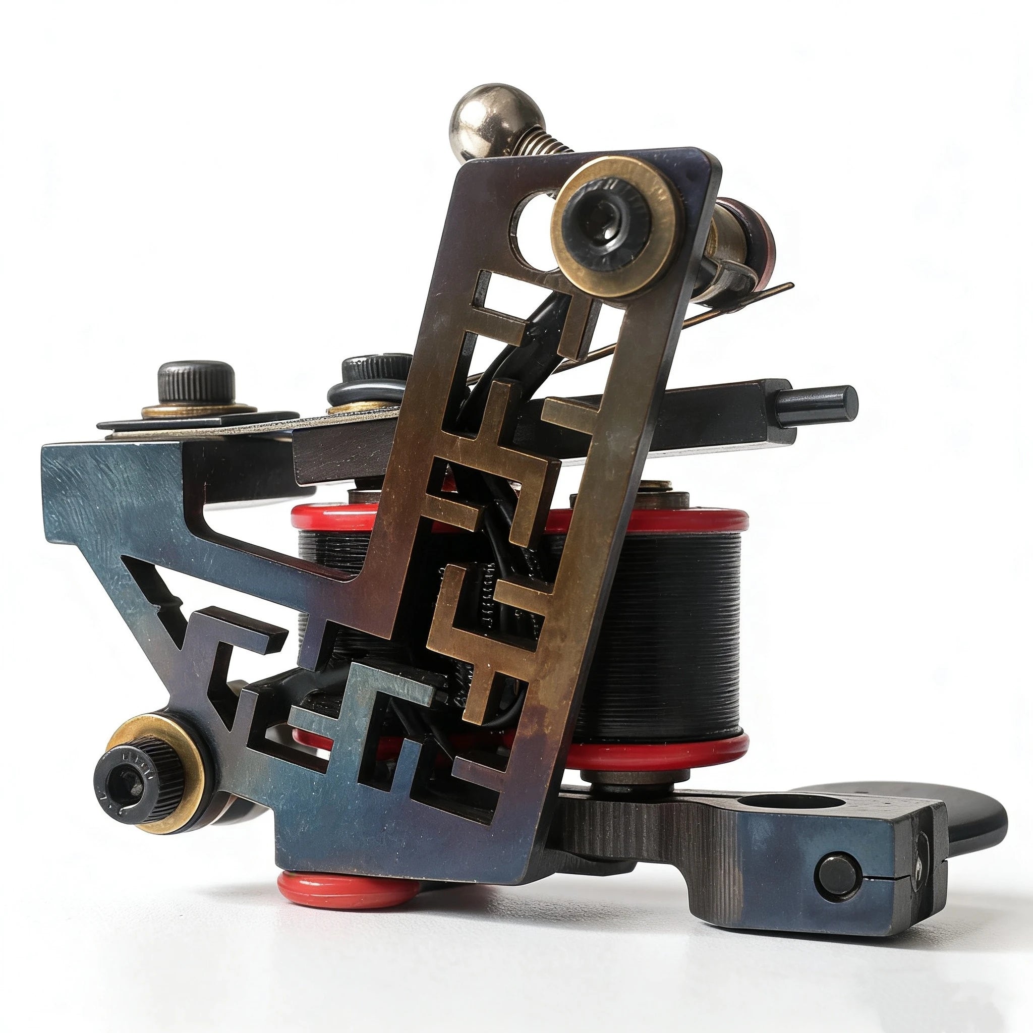 New Wire-Cutting Iron 10 Wrap Coil Tattoo Machine Gun Classical Shrapnel For Liner Shader Professional Tattoo Supply LTM-W22 Qme