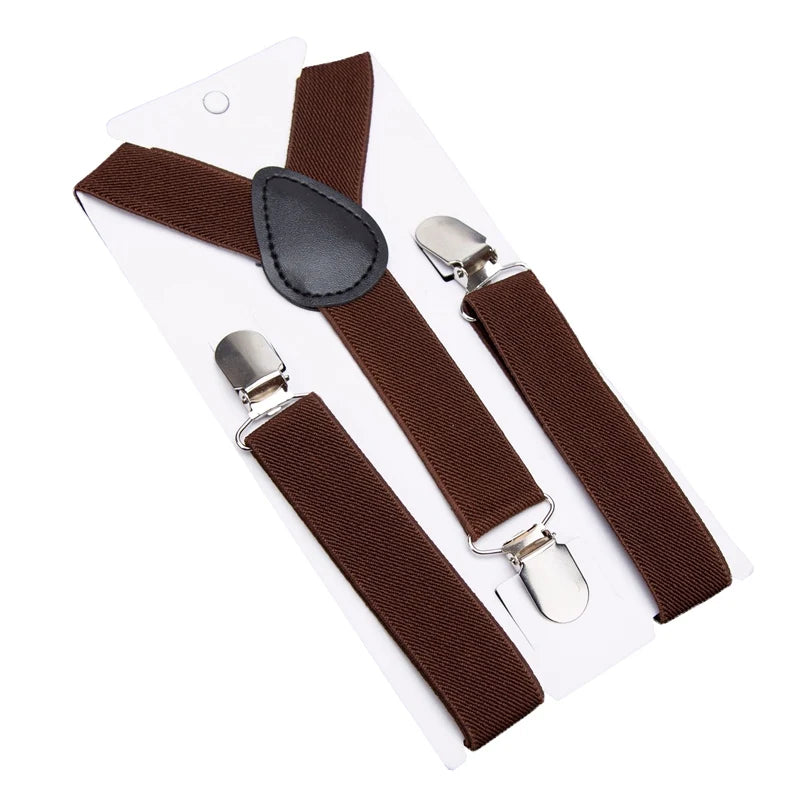 Kids Suspenders Soild Fashion Children Boys Braces Girls Adjustable Suspenders Kid Designer Belts Baby Wedding Accessories Qme Brown China Mainland
