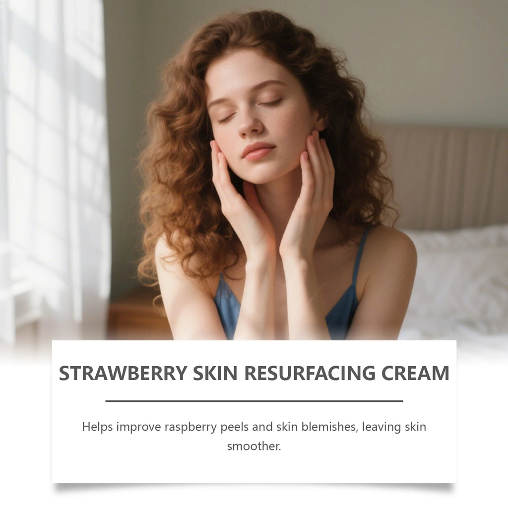 Strawberry Rejuvenating Body Cream Brightening Smooth Soft Skin Intensive Moisturizing for Dry Rough Skin Body Butter Cream Qme