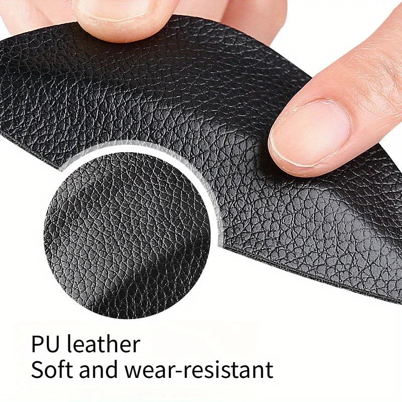 PU Leather Arch Flat Soft Wear-resistant Self-adhesive Shock Absorber Qme