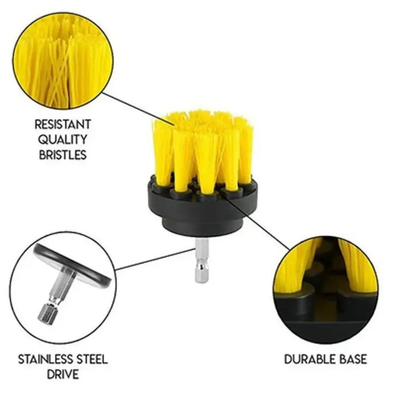 Power Scrubber Brush Bathroom Drill Cleaning Cordless Attachment Scrub Qme