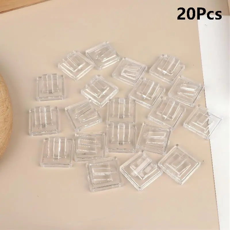 20/5pcs Plastic Ring Display Stands – Jewelry Storage & Showcase Holders for Countertop, Jewelry Organizer for Rings Qme 20Pcs Square base