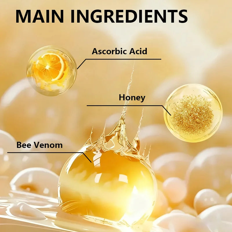 Bee Venom Face & Neck Firming Stick with Collagen & Vitamin C - Intense Moisturizing & Smoothing Anti-Aging Treatment Qme