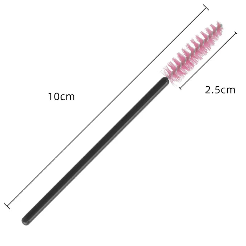 50/500pcs Disposable Eyebrow Eyelash Brushes Wands Eyelash Spoolies Applicator for Eyelash Extension Makeup Tool Wholesale Qme