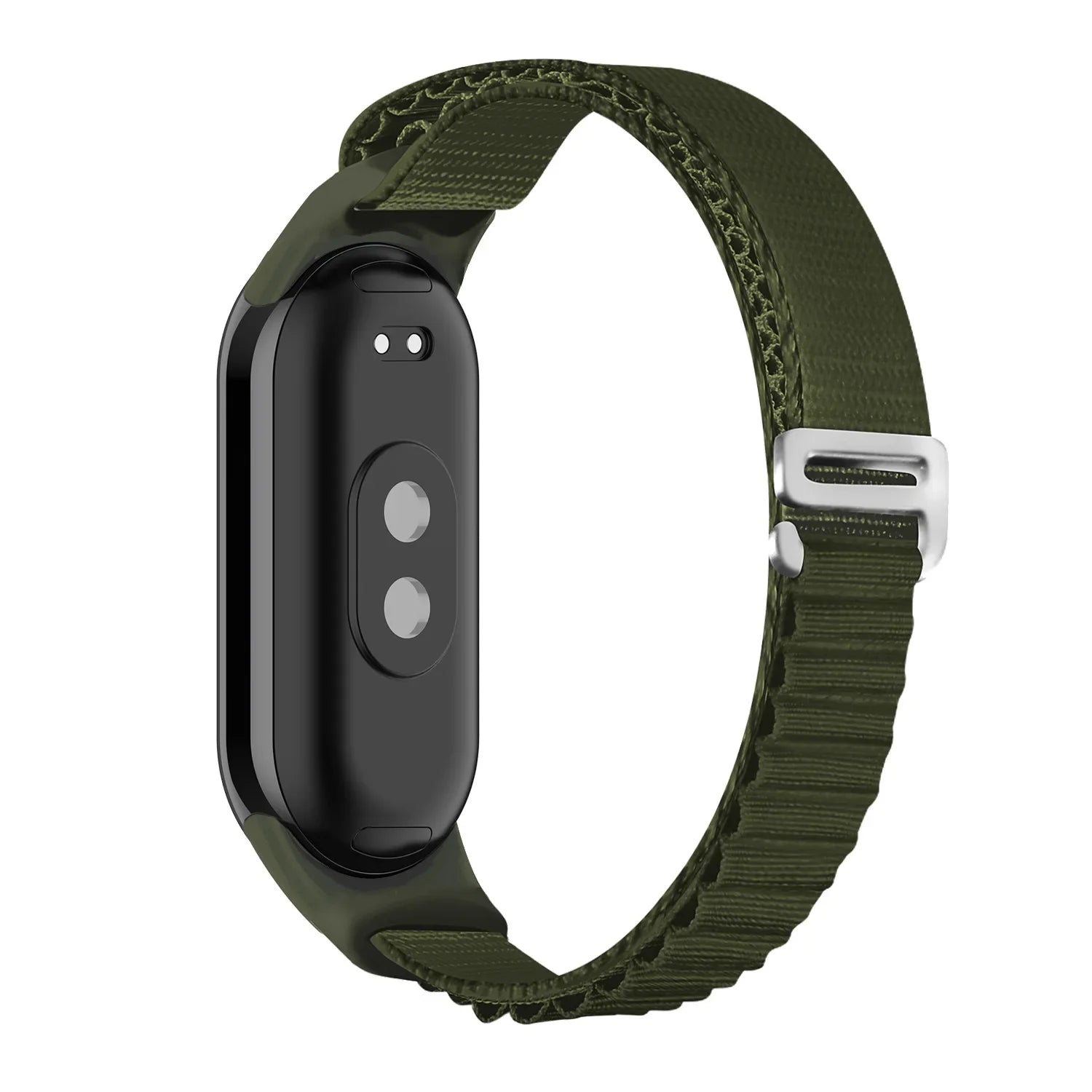 Adjustable Alpine Loop Strap for Xiaomi Mi Band 8 Breathable Elastic Soft Stretchy Wristband Compatible with Mi Band 8 NFC Qme Green for Mi Band 8
