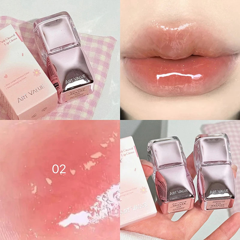 Art Value Mirror Shine Lip Gloss Hydrating Moisturizing Long-lasting Qme AE810-2