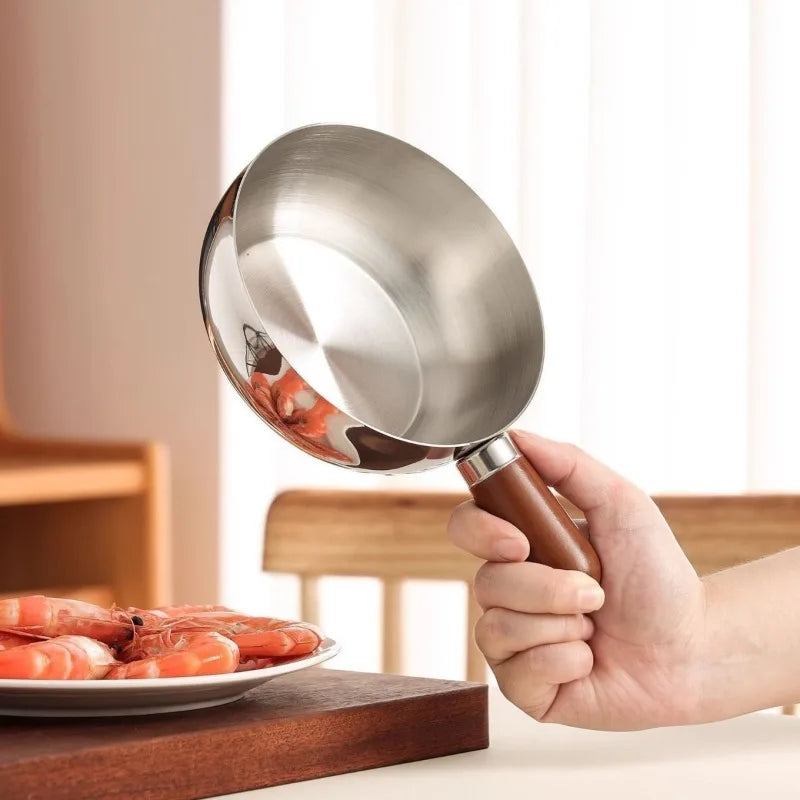 Stainless Steel Instant Noodle Pot Small One Person High-looking Qme