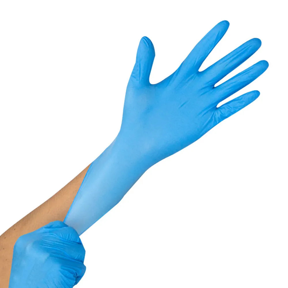Blue Disposable Latex Gloves Anti-static Durable Gloves For Kitchen Cooking Tools anitary Drawing Protective Gloves for Kids Qme