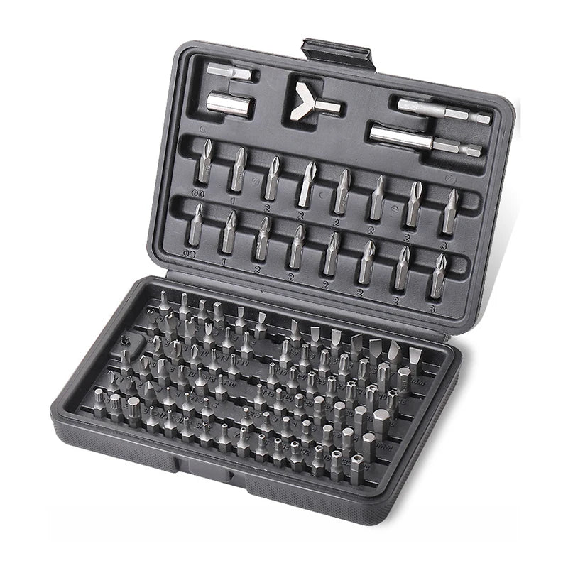 Screwdriver Bit Security Chrome Vanadium CR-V Steel Hex Key Phillips Qme black