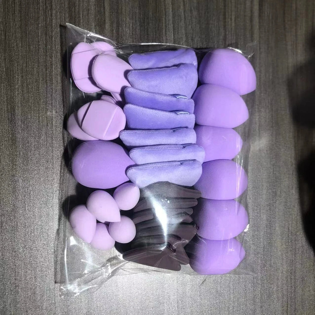 Makeup Multipurpose Sponges Fndn Concealer Wet Dry Latex-free All Qme Purple 35Pcs